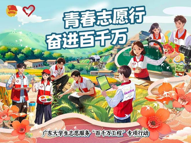 百千万工程深化推进,广东 3000 名大学生志愿者奔赴粤东粤西粤北