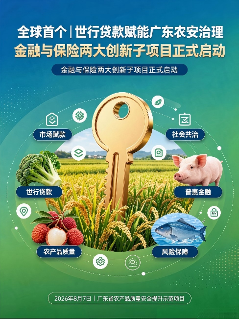 全球首个世行农安试点落地广东!金融保险双轮赋能特色农业